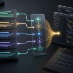 Illustration de prompts structures transformes en code et en checklist de validation