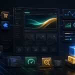 Illustration d'un environnement de developpement WordPress avec theme, plugins, performance et assistance IA